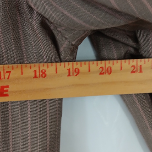Jones wear Petite blazer women's size 12P striped tan pink * - Picture 7 of 10